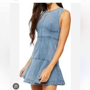 Free People Alex denim dress sz 4